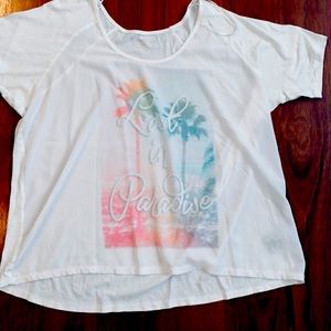 Jessica Simpson “Lost in Paradise” Blouse Tee